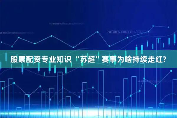 股票配资专业知识 “苏超”赛事为啥持续走红?